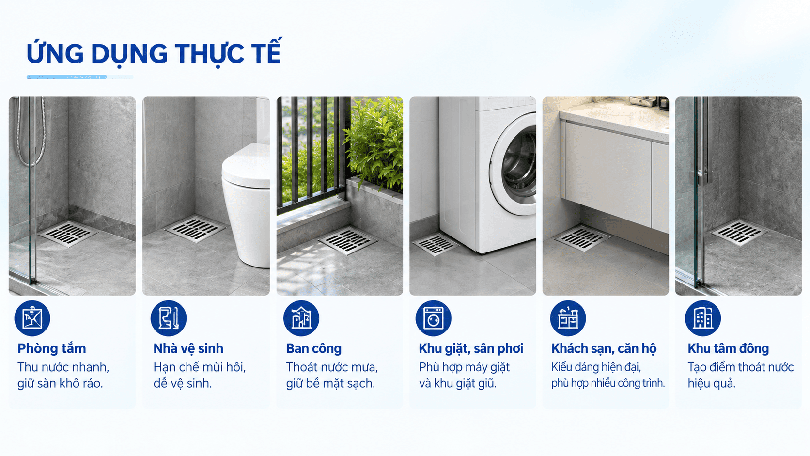 phễu thoát sàn nhà tắm