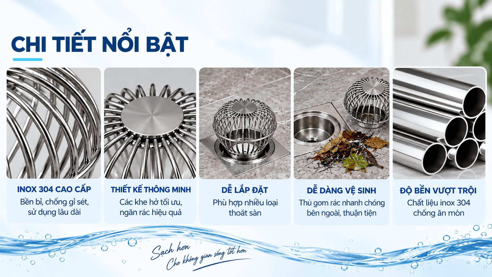 điểm nổi bật của cầu chắn rác
