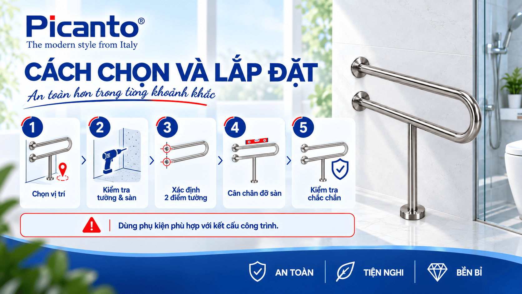 tay vịn phòng tắm