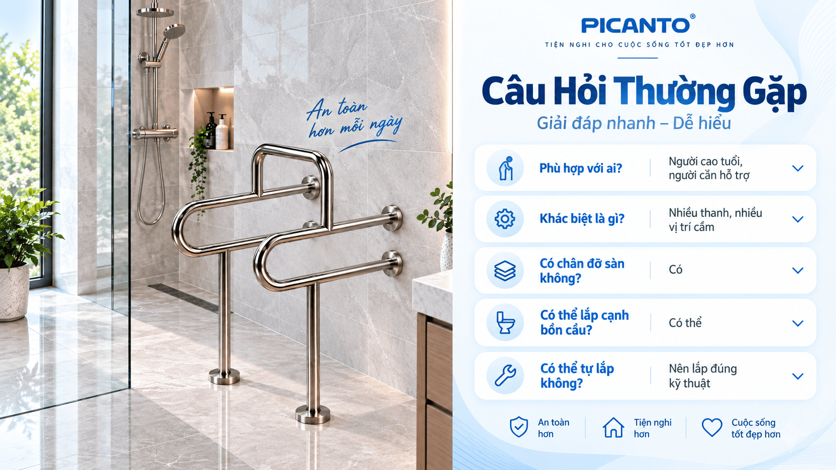 tay vịn phòng tắm thông minh