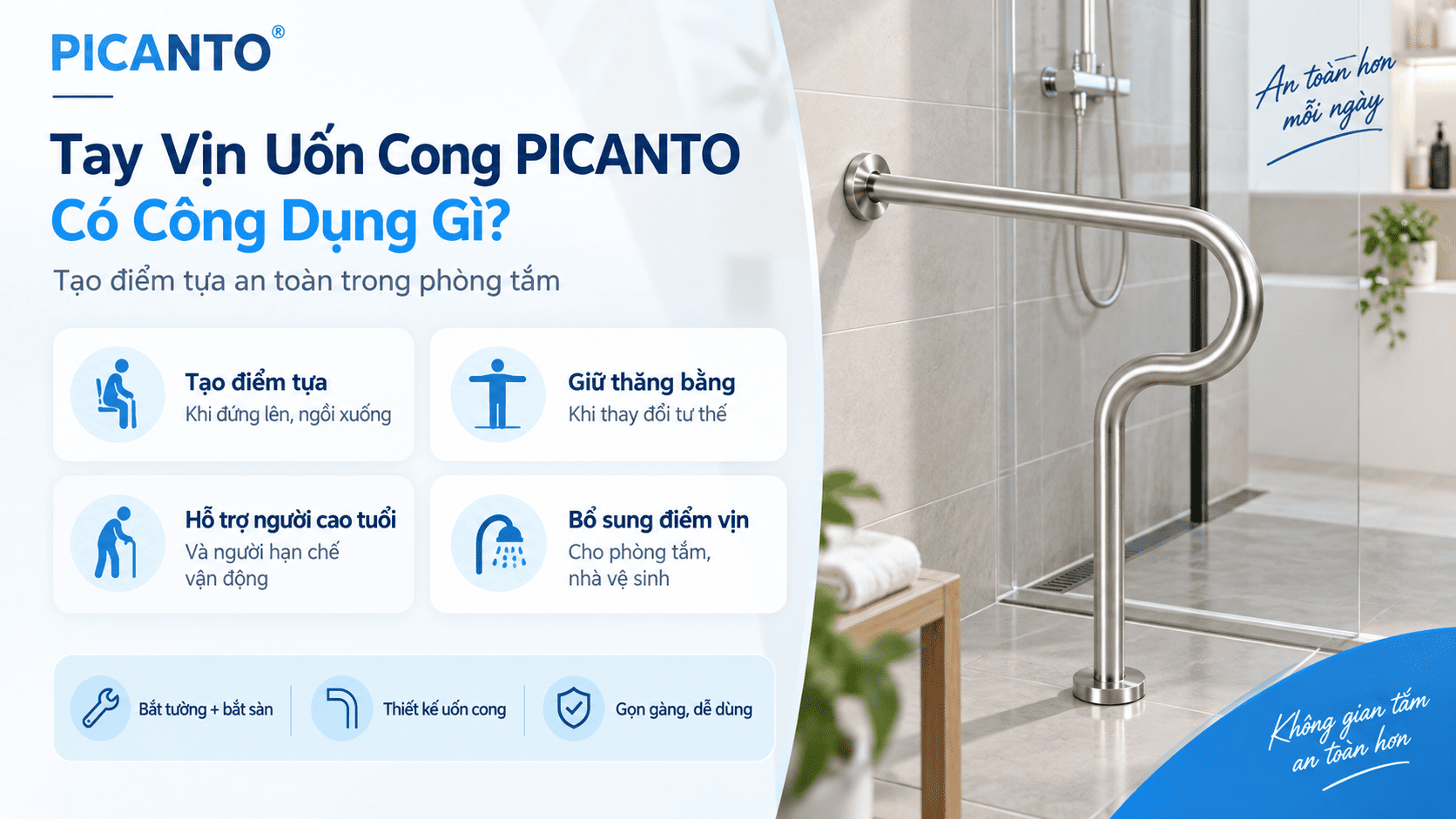 tay vịn uốn cong