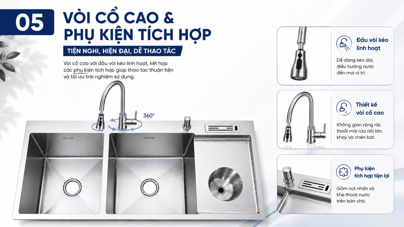 phụ kiện tích hợp linh hoạt