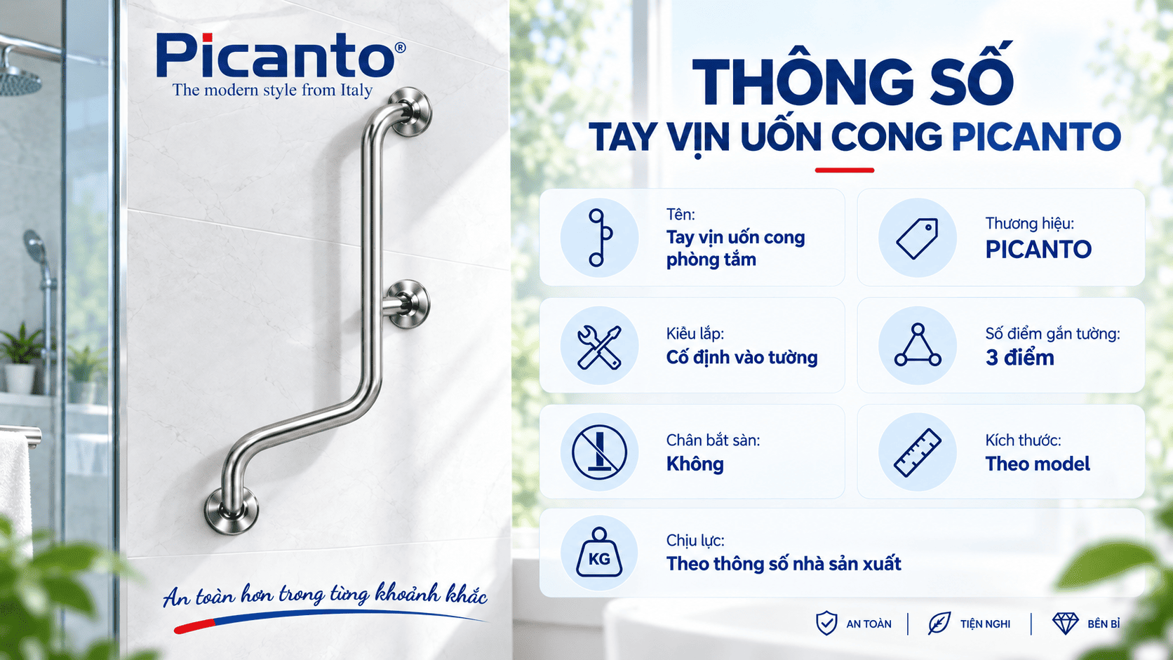 tay vịn phòng tắm