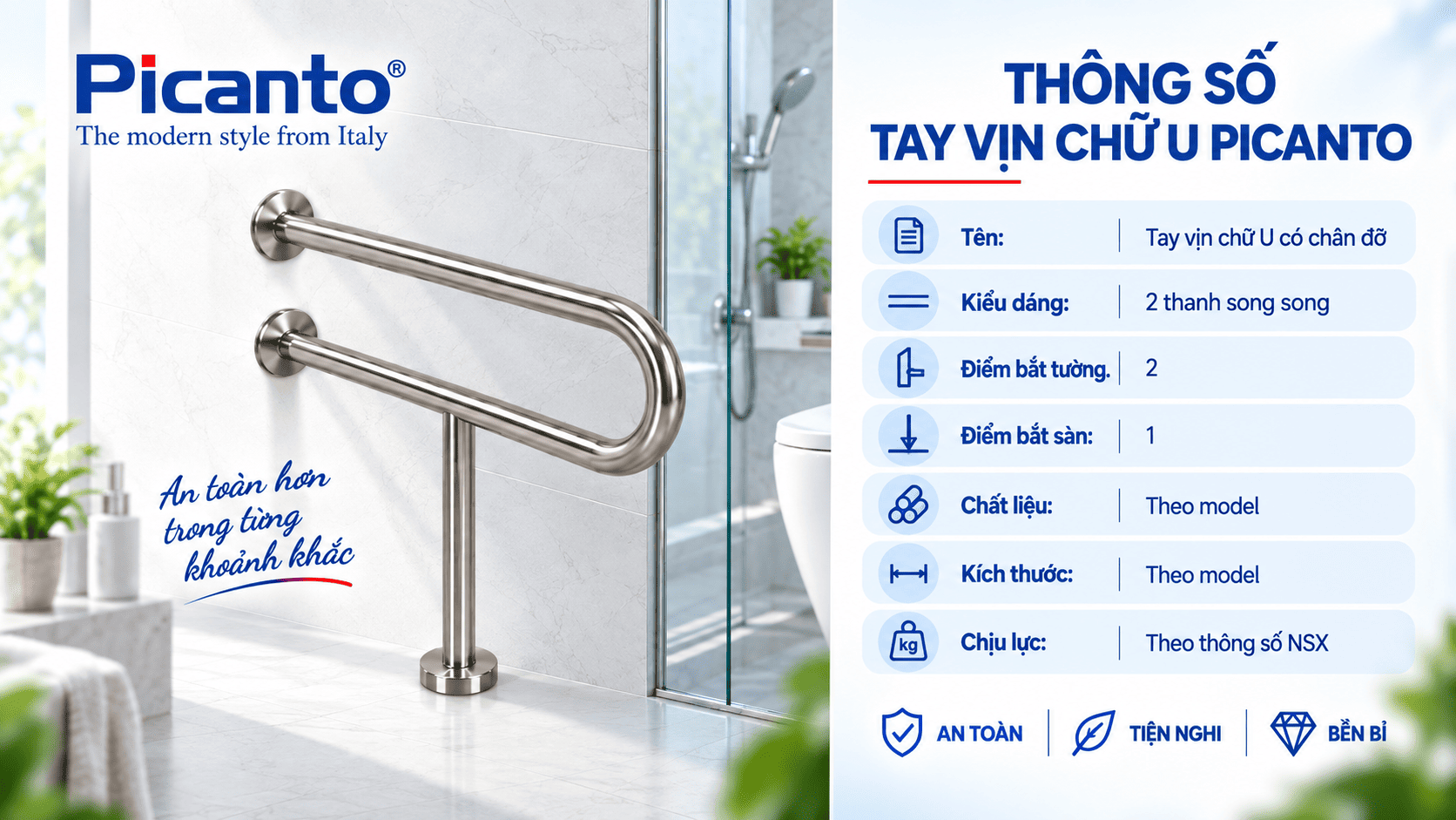 tay vịn phòng tắm
