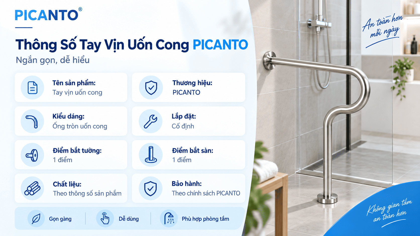 tay vịn uốn cong