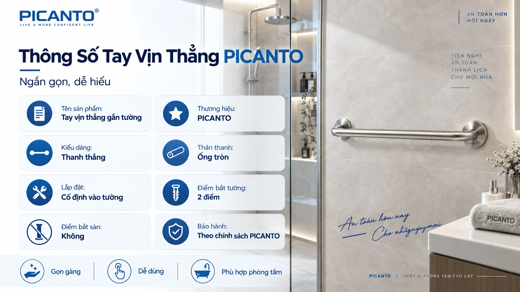 thanh tay vịn nhà tắm