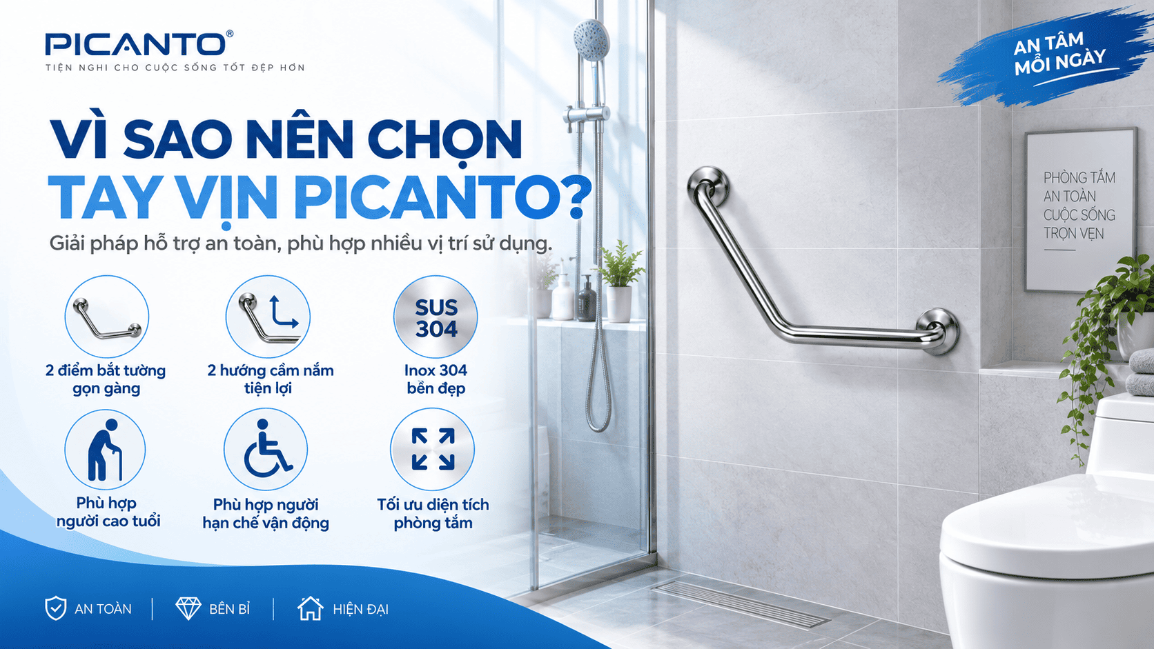 thanh tay vịn nhà tắm