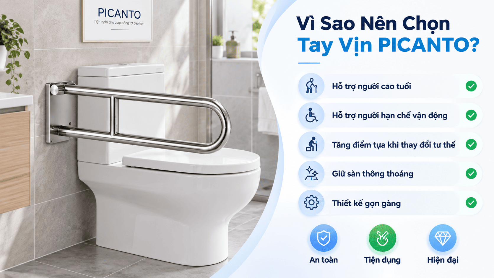 vì sao nên chọn tay vịn picanto