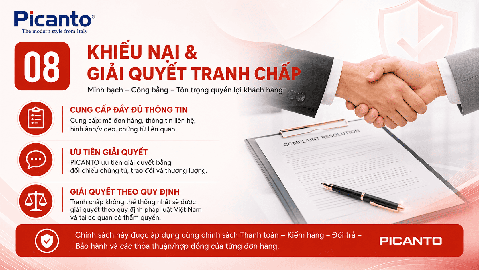 khiếu nại & tranh chấp